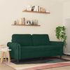 vidaXL 2-Seater Sofa Dark Green 140 cm Velvet
