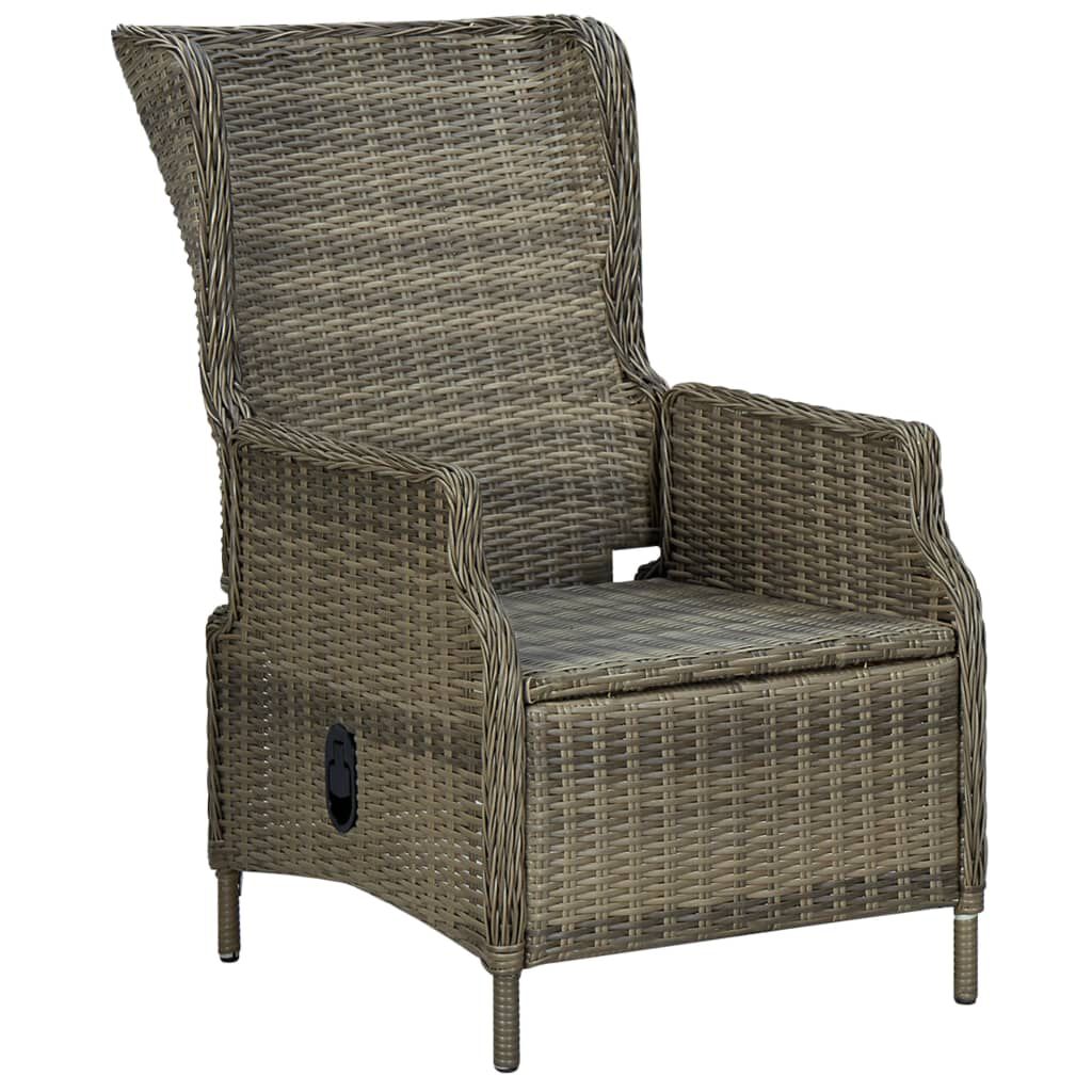 vidaXL 5 Piece Garden Dining Set Brown