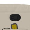 vidaXL Stand up Massage Recliner Chair Cream Faux Leather