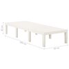 vidaXL Sun Lounger Plastic White