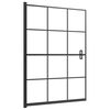 vidaXL Shower Enclosure ESG 100x140 cm Black