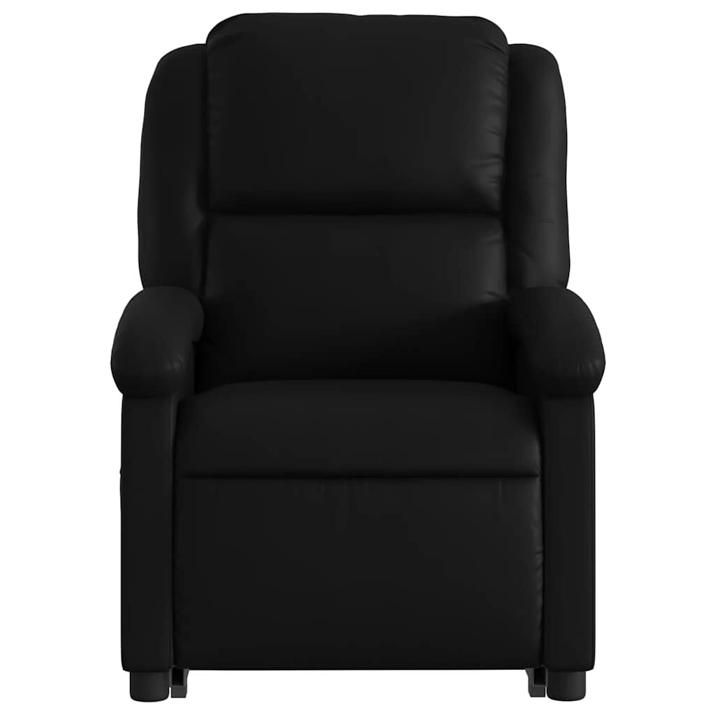 vidaXL Electric Stand up Massage Recliner Chair Black Faux Leather