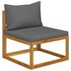 vidaXL 12 Piece Garden Lounge Set with Cushion Solid Acacia Wood