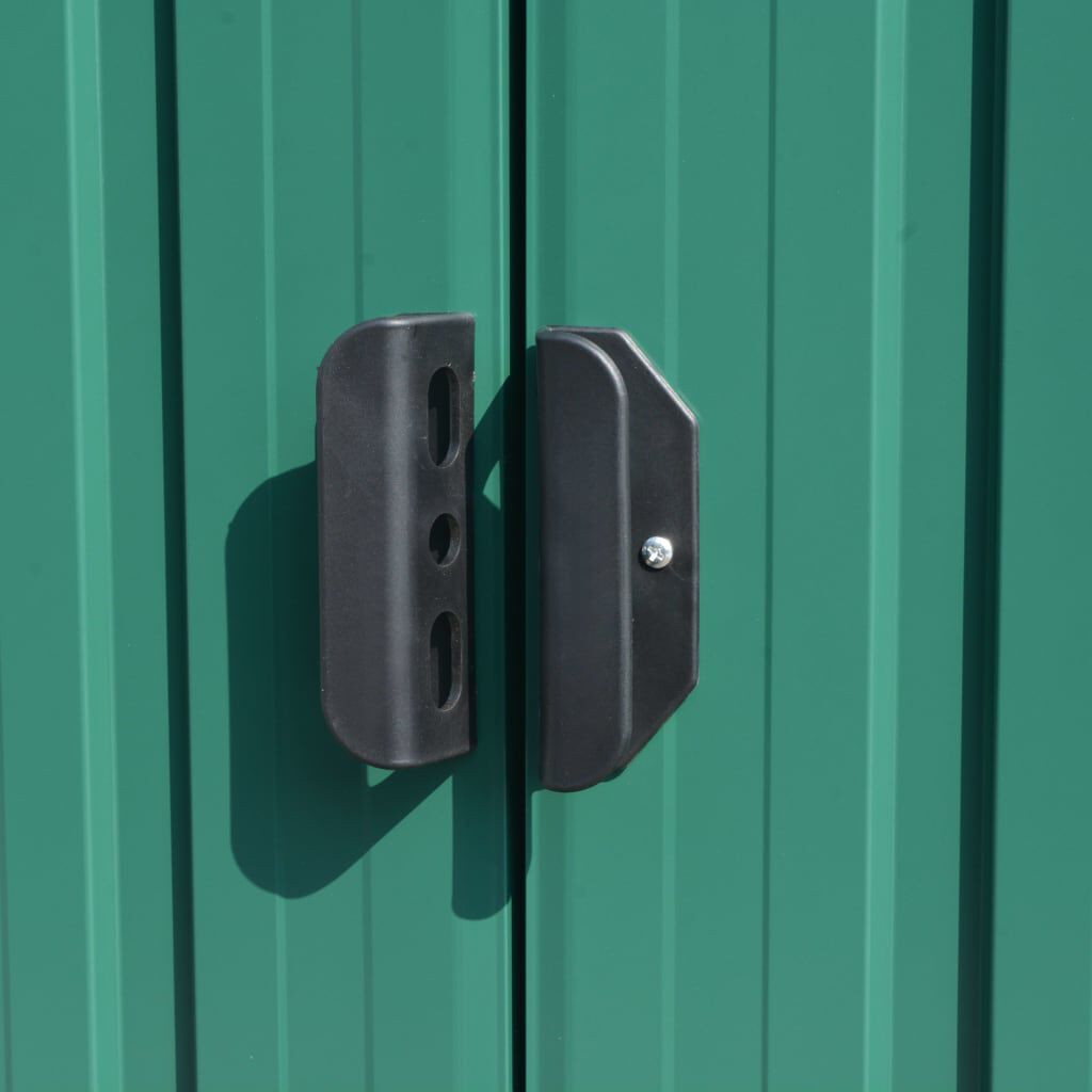 vidaXL Garden Shed 257x392x181 cm Metal Green