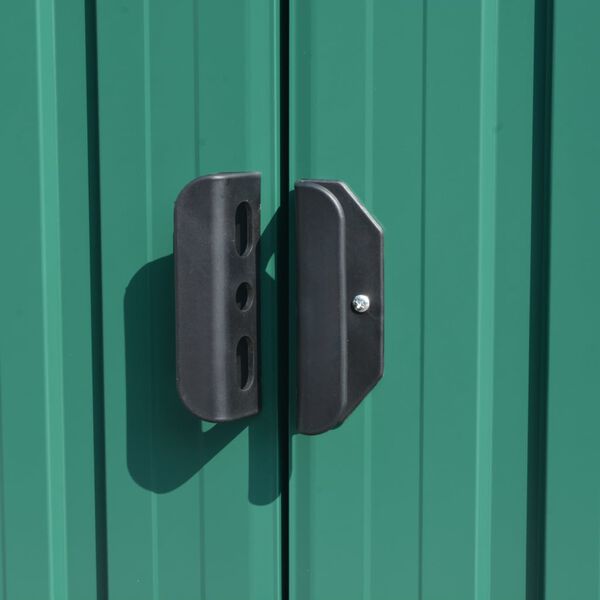vidaXL Garden Shed 257x392x181 cm Metal Green