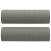 vidaXL 2-Seater Sofa with Pillows&Cushions Dark Grey 140 cm Fabric