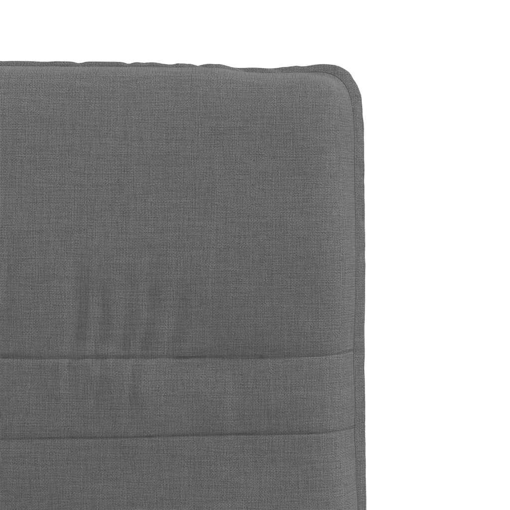 vidaXL Dining Chairs 2 pcs Dark Grey Fabric
