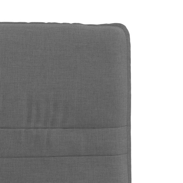 vidaXL Dining Chairs 2 pcs Dark Grey Fabric
