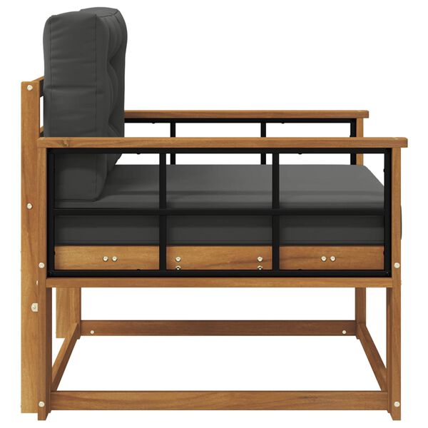 vidaXL Outdoor Middle Sofa Solid Acacia Wood Natural