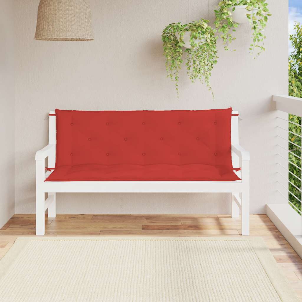 vidaXL Garden Bench Cushion Red 150x(50+50)x7cm Oxford Fabric