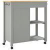 vidaXL Kitchen Trolley MONZA 84x40x90 cm Solid Wood Pine
