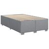 vidaXL Bed Frame without Mattress Light Grey Full Fabric