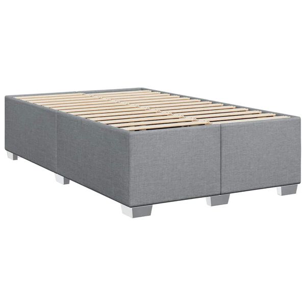 vidaXL Bed Frame without Mattress Light Grey Full Fabric