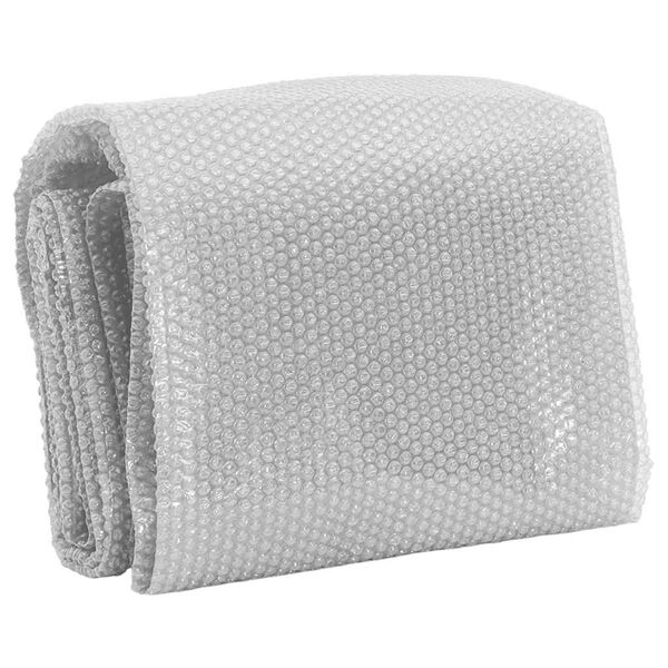 vidaXL Floating PE Solar Pool Film 549x274 cm Grey