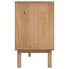 vidaXL Sideboard OTTA Brown and Grey 114x43x73.5 cm Solid Wood Pine