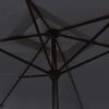vidaXL Garden Parasol with Metal Pole 300x200 cm Black