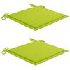 vidaXL Folding Outdoor Chairs 2 pcs with Cushions Solid Acacia Wood
