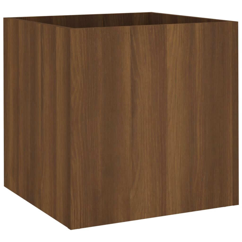 vidaXL Planter Box Brown Oak 40x40x40 cm Engineered Wood