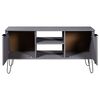 vidaXL TV Cabinet New York Grey Solid Pine Wood