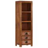 vidaXL Highboard with 3 Drawers 40x30x130 cm Solid Mango Wood
