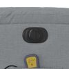 vidaXL Electric Stand up Massage Recliner Chair Light Grey Fabric