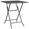 vidaXL Garden Table 60x60x72 cm Expanded Metal Mesh Anthracite