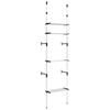 vidaXL Telescopic Wardrobe System with Shelves Aluminium