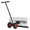 vidaXL Manual Snowplough with Wheels 100x44 cm