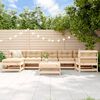 vidaXL 8 Piece Garden Lounge Set Solid Wood Pine