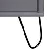 vidaXL Book Cabinet New York Grey Solid Pine Wood