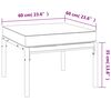 vidaXL 6 Piece Garden Lounge Set with Sand Cushions Steel