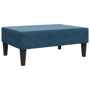 vidaXL Footstool Blue 77x55x31 cm Velvet