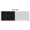 vidaXL Retractable Side Awning 160 x 500 cm Black