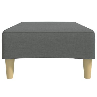 vidaXL Footstool Dark Grey 77x55x31 cm Fabric