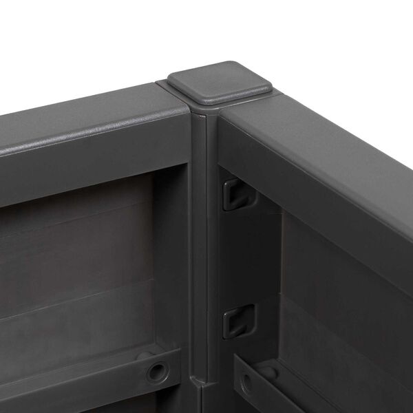 vidaXL Garden Planter in Dark Grey, 36x36x35 cm, made of PP