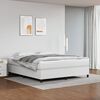 vidaXL Bed Frame without Mattress White California King Faux Leather (US Only)