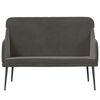 vidaXL Bench Dark Grey 110x76x80 cm Velvet