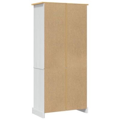 vidaXL Cupboard Mexican Pine Corona Range White 80x40x170 cm