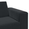 vidaXL Living Room Couch 3 pcs Black