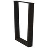 vidaXL Dining Table Legs V-Shape 2 pcs Black 60x(72-73.3) cm Steel