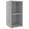 vidaXL TV Cabinet Concrete Grey 72x35x36.5 cm Engineered Wood
