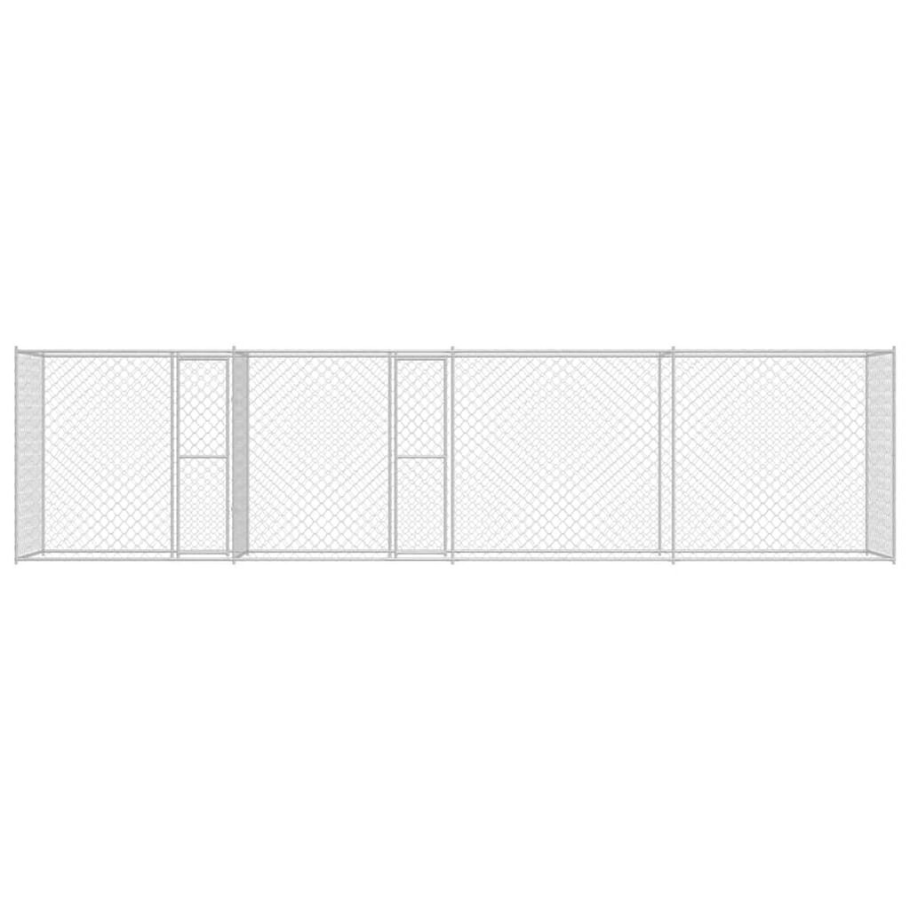 Dog Cage Silver 600 x 200 x 200 cm Galvanised Steel