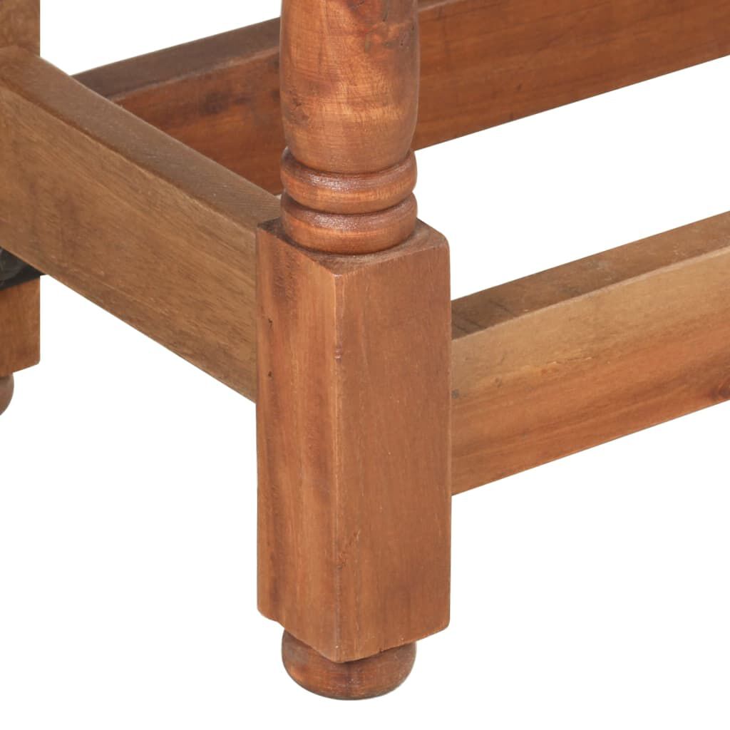 vidaXL Dining Table Round 110x76 cm Solid Mango Wood