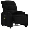 vidaXL Electric Massage Recliner Chair Black Fabric