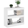 vidaXL Book Cabinet/Room Divider White 80x30x72 cm