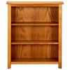 vidaXL 3-Tier Bookcase 70x22.5x82 cm Solid Oak Wood