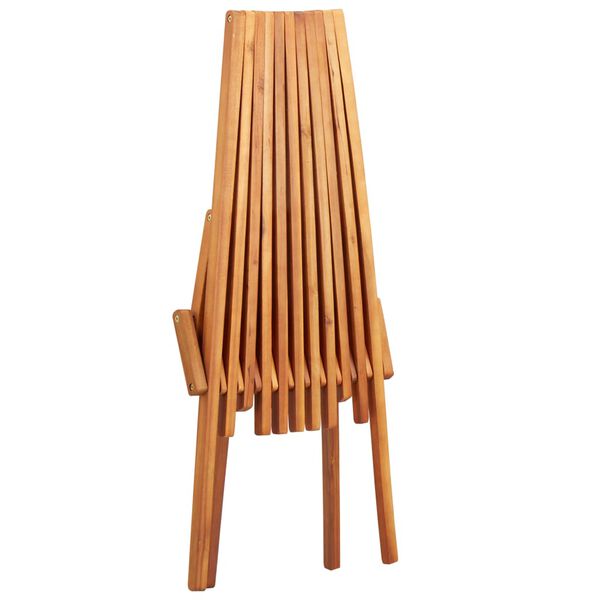 vidaXL Folding Outdoor Lounge Chair Solid Acacia Wood