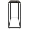 vidaXL Console Table Black 100x35x75 cm Tempered Glass