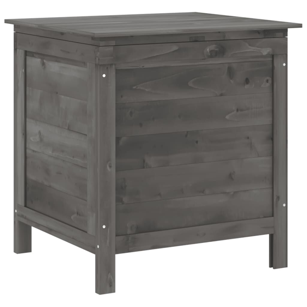 vidaXL Garden Storage Box Anthracite 50x49x56.5 cm Solid Wood Fir