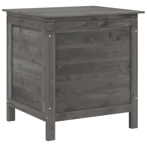 vidaXL Garden Storage Box Anthracite 50x49x56.5 cm Solid Wood Fir
